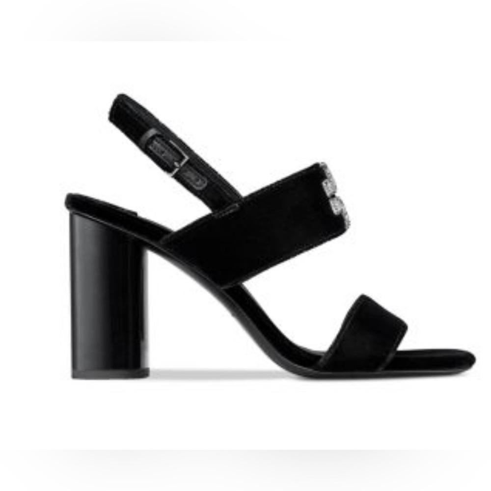 NIB TORY BURCH ELEANOR PAVE HEEL SANDALS - Picture 3 of 5